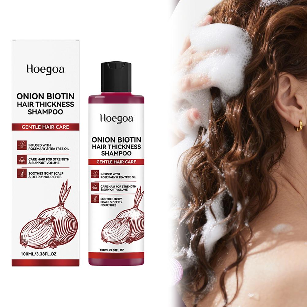 Biotin Shampoo Thickening - 100ml Onion Biotin Shampoo Anti-Hair Loss
