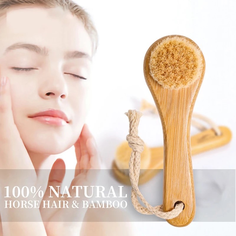 Bamboo Hair Brush - Beauty Skin Care Brush Face Cleansing