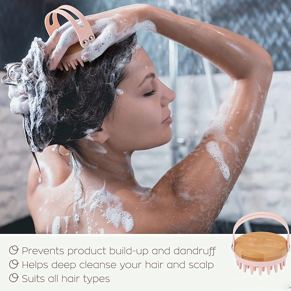 New Scalp Massager Shampoo Bru - Bamboo Hair Brush review and price