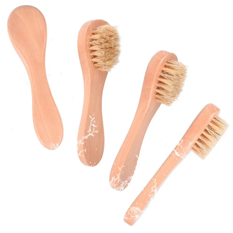 1-6Pcs Exfoliating Brush Facia - Bamboo Hair Brush review and price