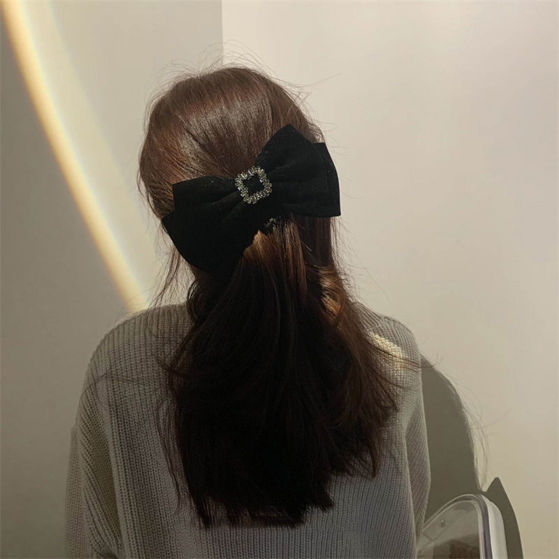 Brand New Black Velvet Big Bow - Hair Care Luxury Brands review and price