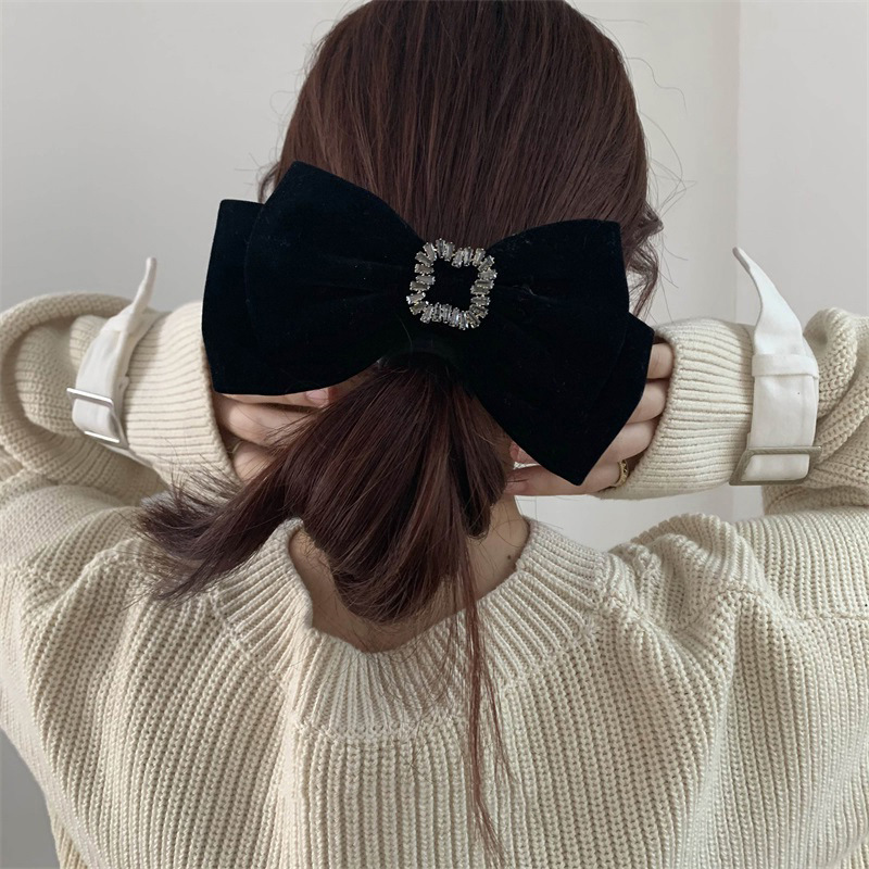 Brand New Black Velvet Big Bow - Hair Care Luxury Brands review and price