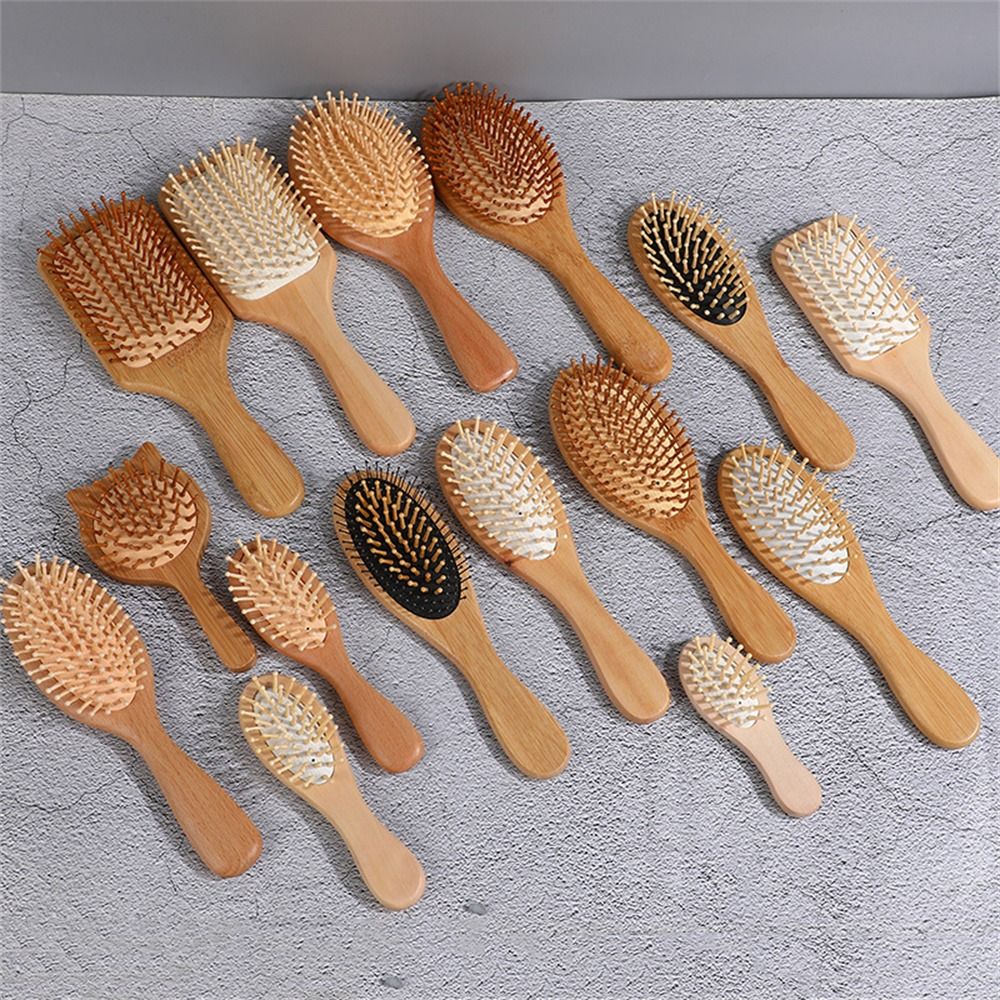 Professional Air Cushion Wood  - Bamboo Hair Brush review and price