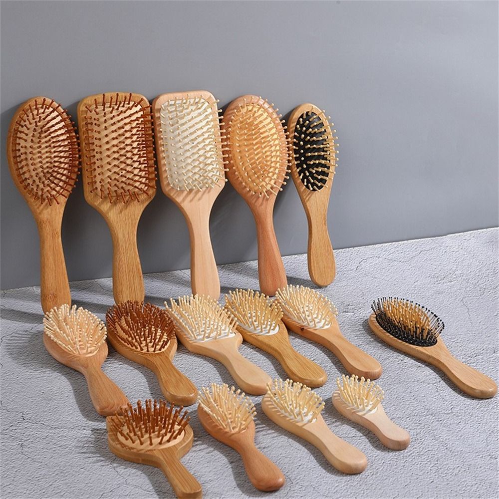 Professional Air Cushion Wood  - Bamboo Hair Brush review and price