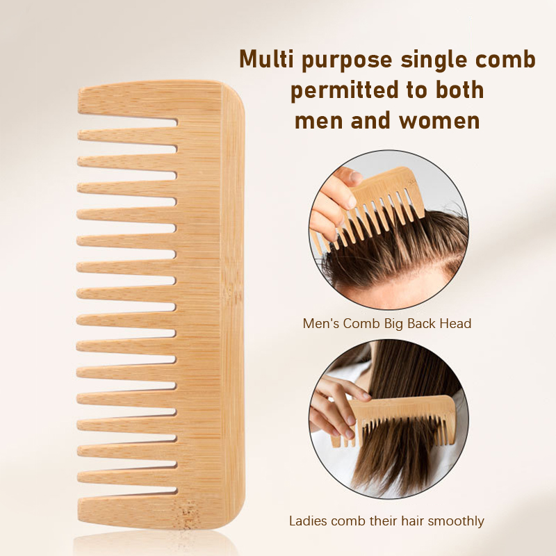 Bamboo Wide Tooth Comb Hair Br - Bamboo Hair Brush review and price
