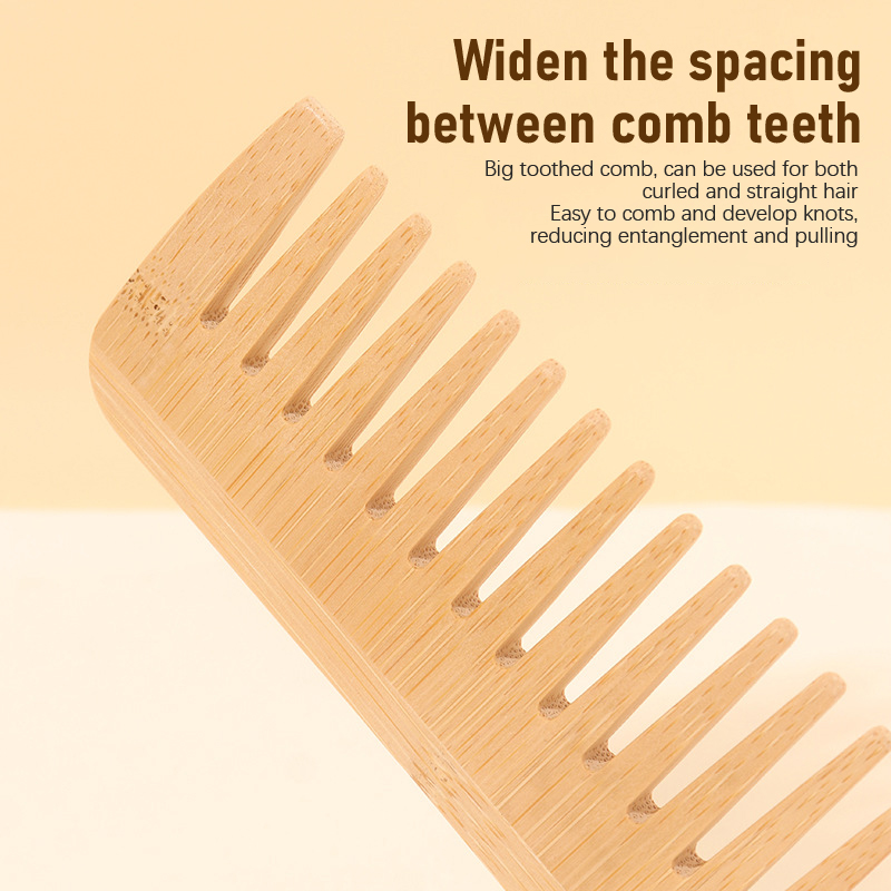 Bamboo Wide Tooth Comb Hair Br - Bamboo Hair Brush review and price