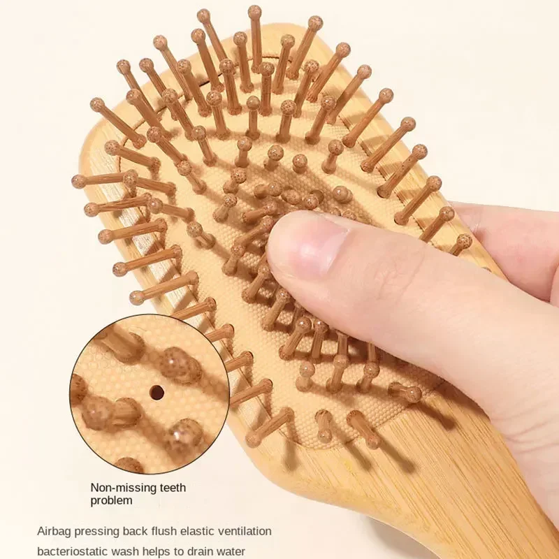 Premium Wooden Bamboo Scalp Ma - Bamboo Hair Brush review and price